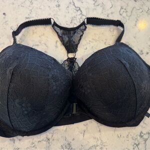 Victoria's Secret Black Lace Racerback Underwire Bra
